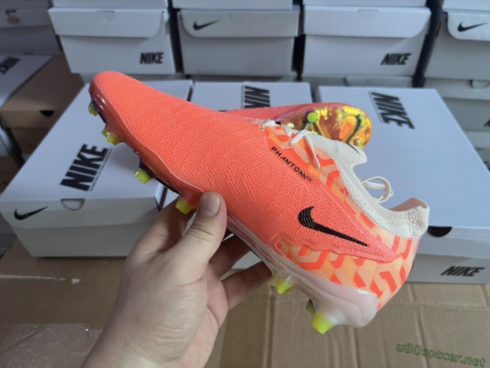 Men's Nike Phantom GX Elite FG Football Boots - Orange/Black/Sliver