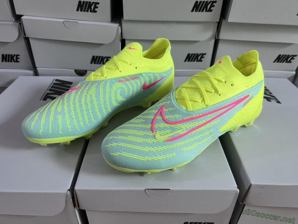 Unisex Nike Phantom GX Elite FG Football Boots - Blue/Green/Pink