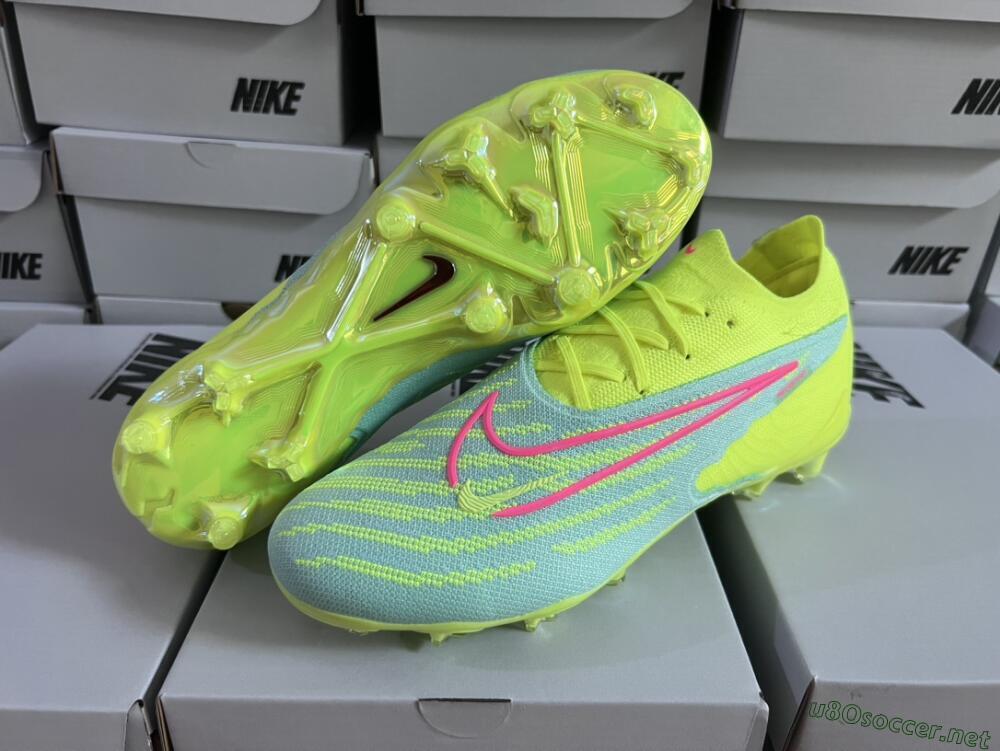 Unisex Nike Phantom GX Elite FG Football Boots - Blue/Green/Pink