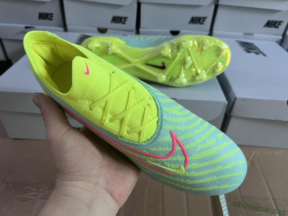 Unisex Nike Phantom GX Elite FG Football Boots - Blue/Green/Pink