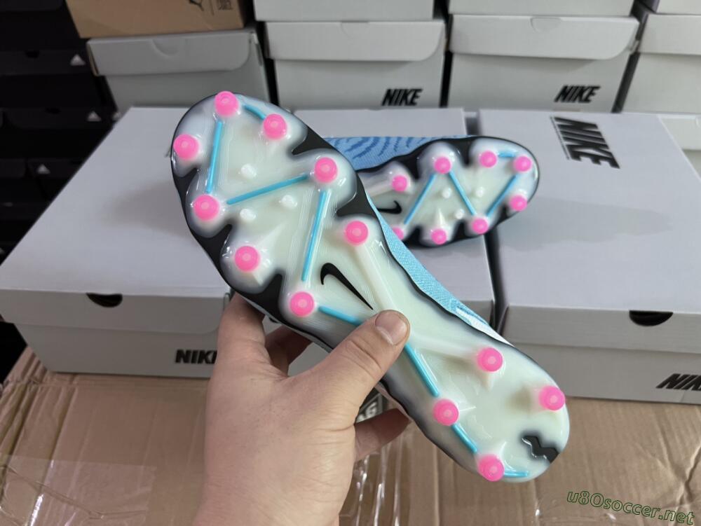 Men's Nike Phantom GX Elite AG Football Boots - Blue/Pink/White