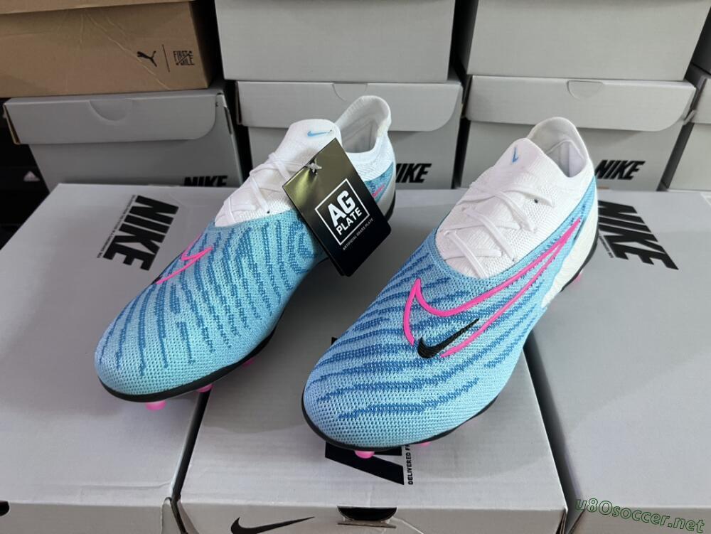 Men's Nike Phantom GX Elite AG Football Boots - Blue/Pink/White