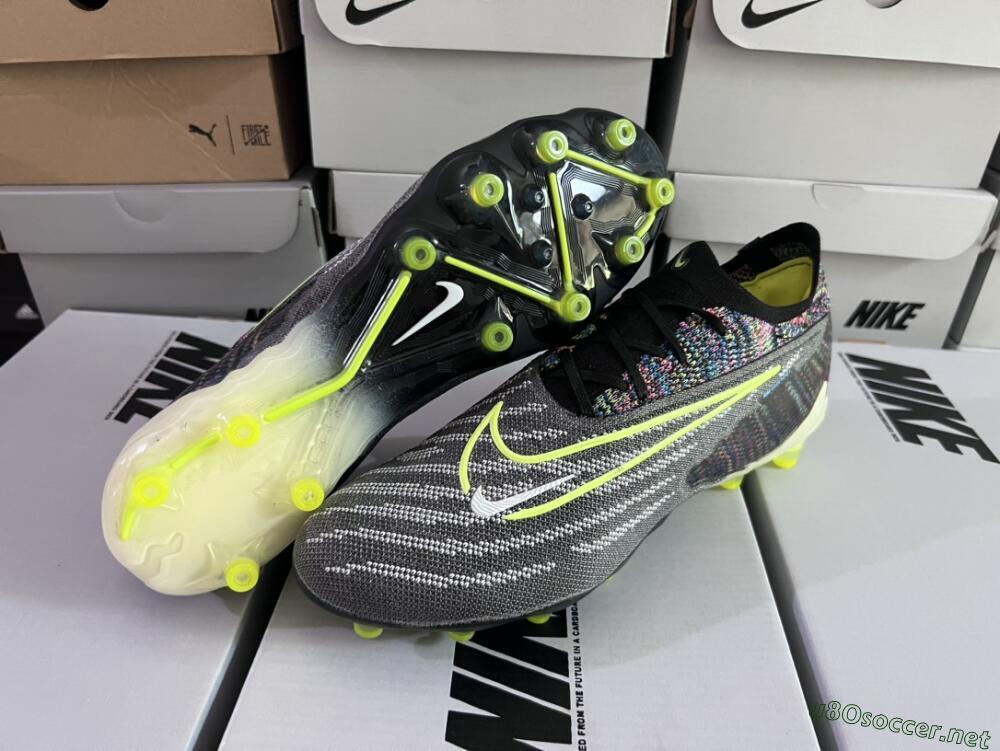 Men's Nike Phantom GX Elite AG Football Boots - Grey/Green