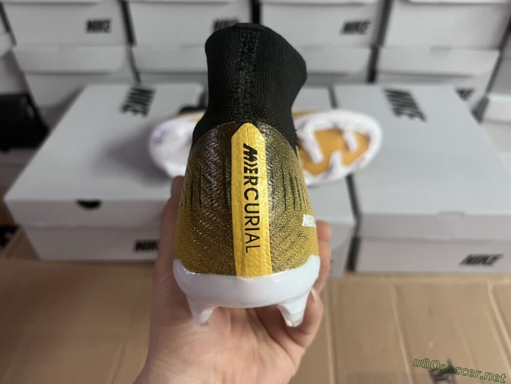 Men's Nike Air Zoom Mercurial Superfly 9 Elite FG Football Boots - Yellow/Black/White