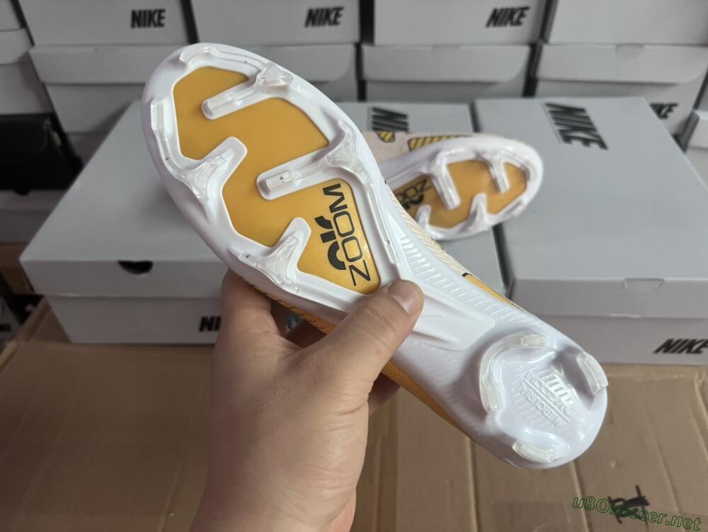 Men's Nike Air Zoom Mercurial Superfly 9 Elite FG Football Boots - Yellow/Black/White