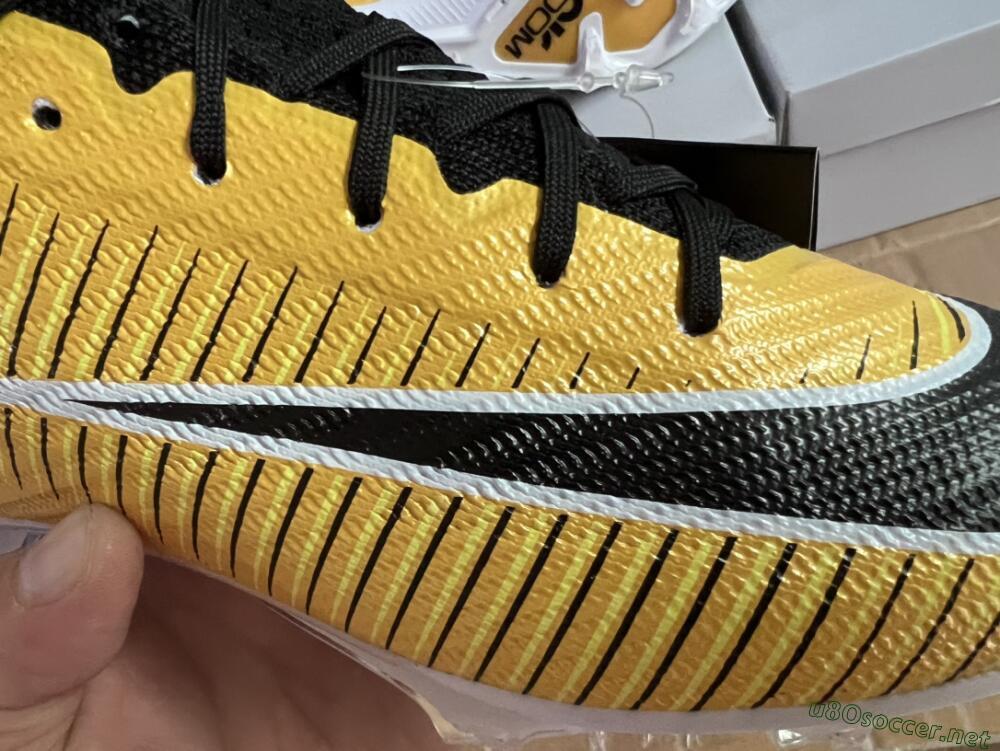 Men's Nike Air Zoom Mercurial Superfly 9 Elite FG Football Boots - Yellow/Black/White