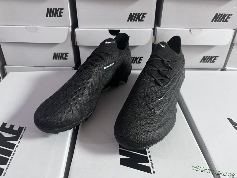 Unisex Nike Phantom GX Elite FG Football Boots - Black/White/Black