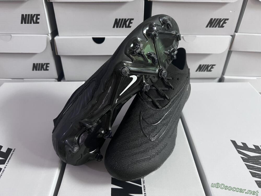 Unisex Nike Phantom GX Elite FG Football Boots - Black/White/Black