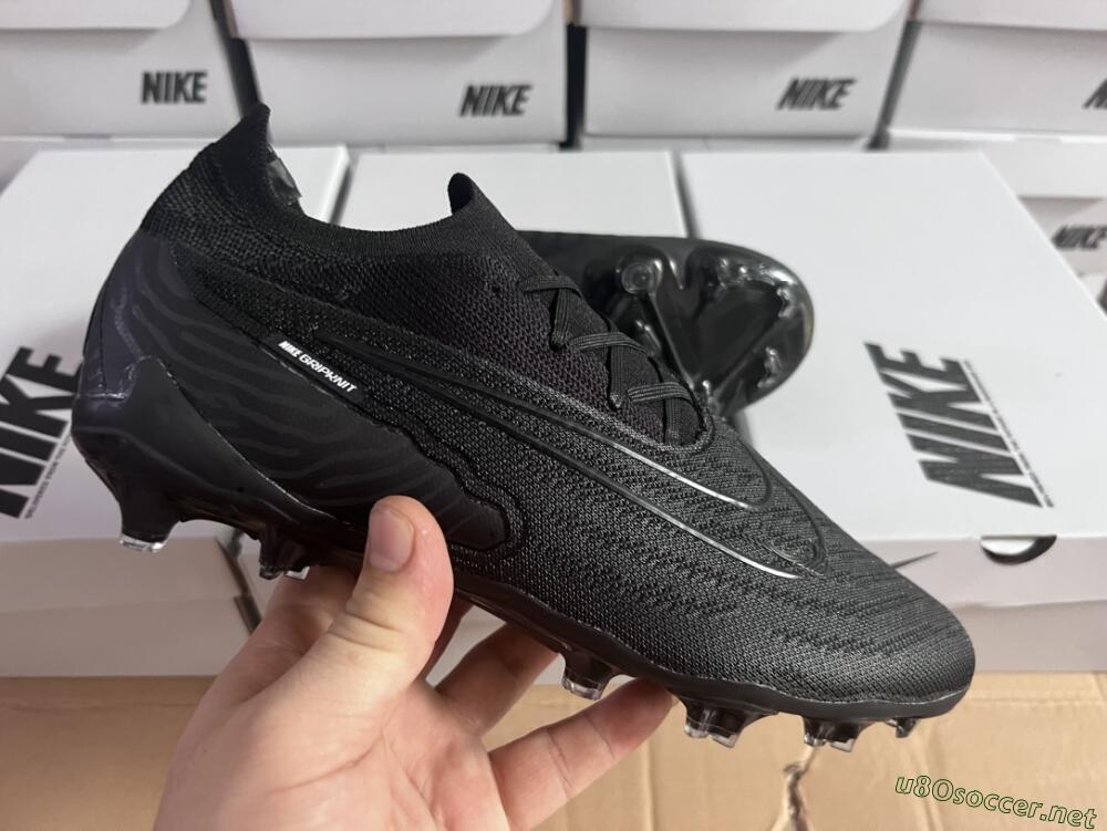 Unisex Nike Phantom GX Elite FG Football Boots - Black/White/Black