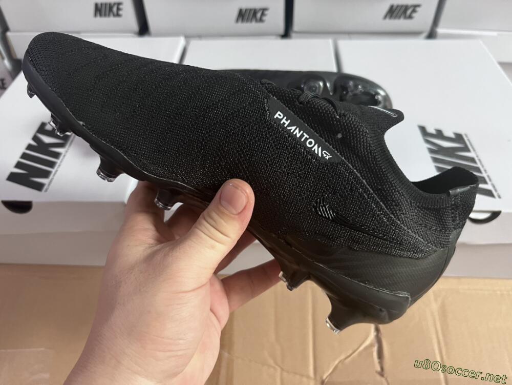Unisex Nike Phantom GX Elite FG Football Boots - Black/White/Black
