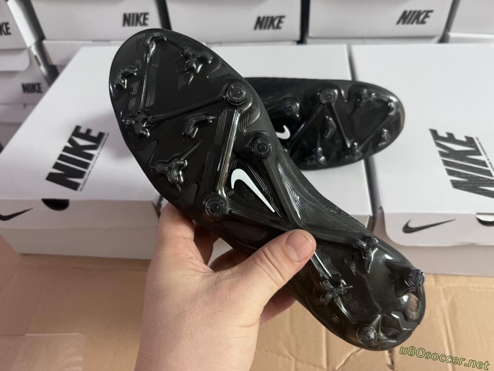 Unisex Nike Phantom GX Elite FG Football Boots - Black/White/Black