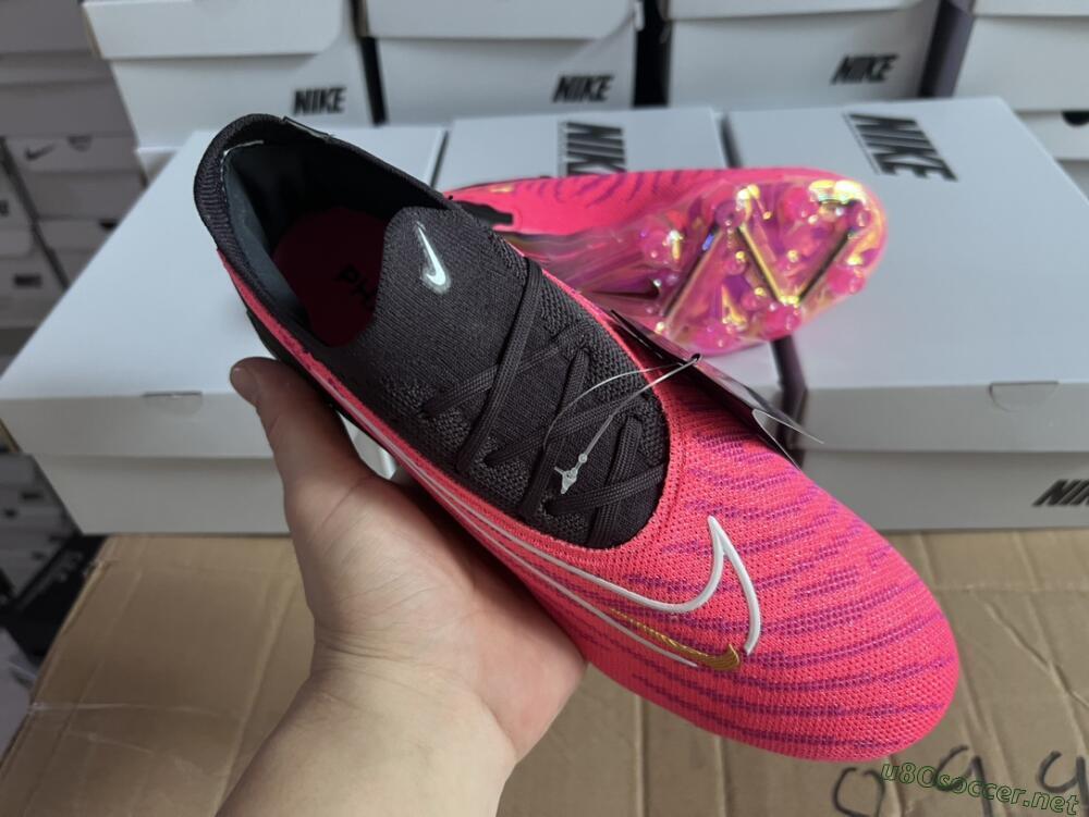 Men's Nike Phantom GX Elite AG Football Boots - Pink/White/Black