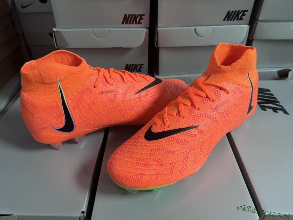 Men's Nike Phantom Luna Elite FG Football Boots - Orange/Black/Green