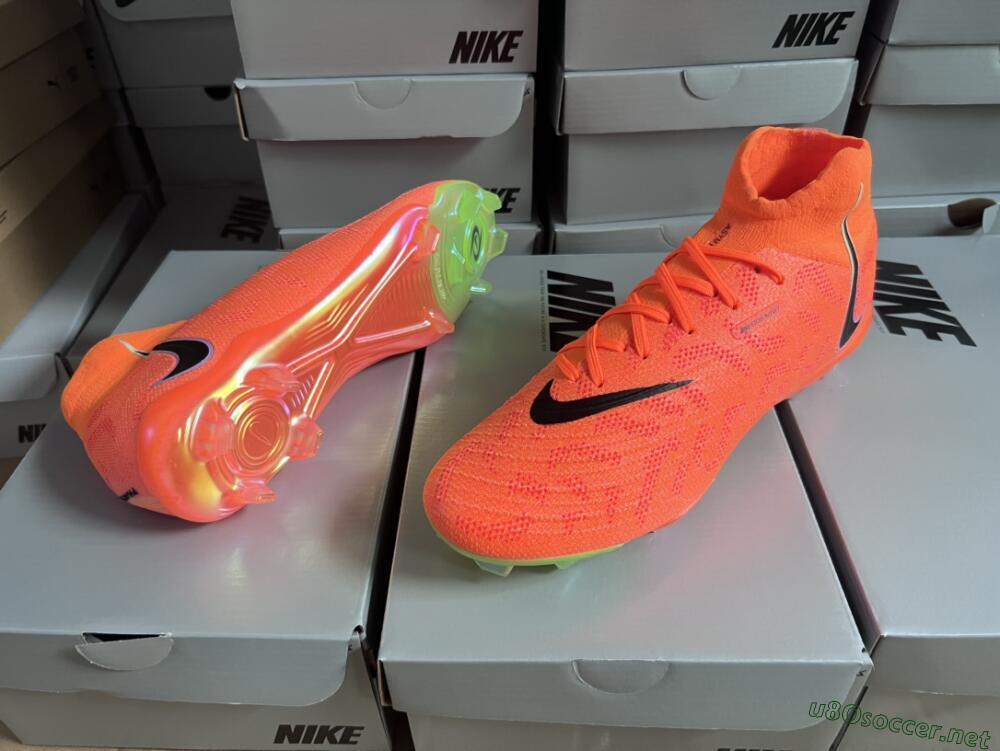 Men's Nike Phantom Luna Elite FG Football Boots - Orange/Black/Green