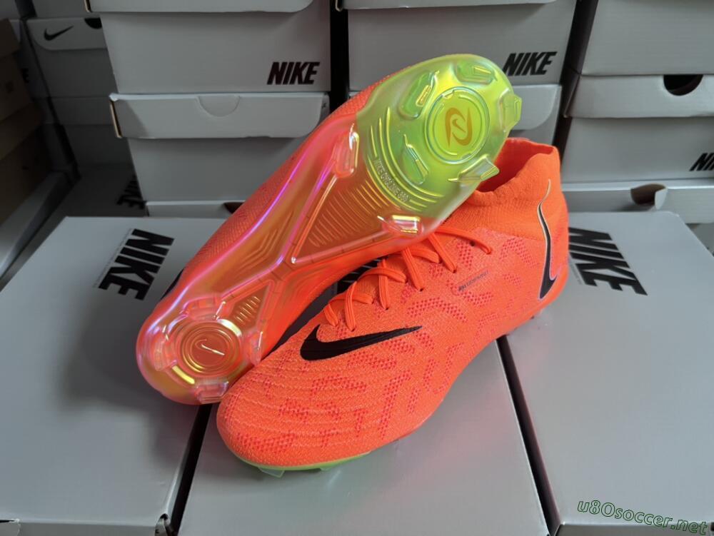 Men's Nike Phantom Luna Elite FG Football Boots - Orange/Black/Green