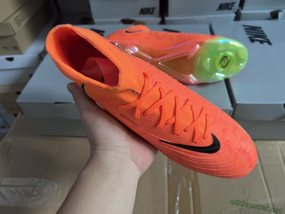Men's Nike Phantom Luna Elite FG Football Boots - Orange/Black/Green