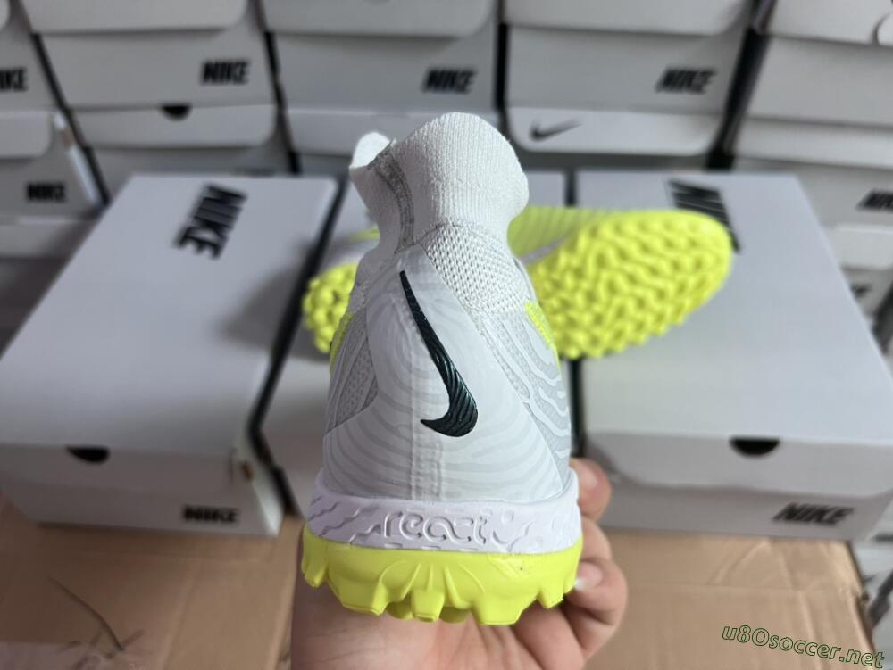 Unisex Nike Phantom GX Elite DF Link TF Football Shoes - Green/Black/White