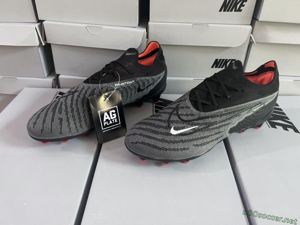 Men's Nike Phantom GX Elite AG Football Boots - Black/Grey
