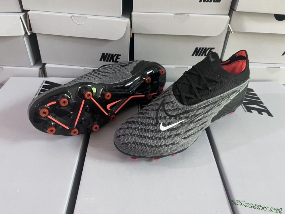 Men's Nike Phantom GX Elite AG Football Boots - Black/Grey