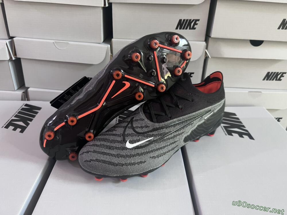 Men's Nike Phantom GX Elite AG Football Boots - Black/Grey