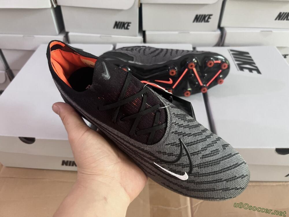Men's Nike Phantom GX Elite AG Football Boots - Black/Grey