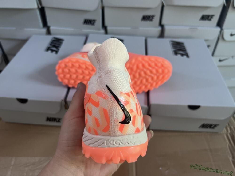 Unisex Nike Phantom GX Elite DF Link TF Football Shoes - Orange/Black/Pink