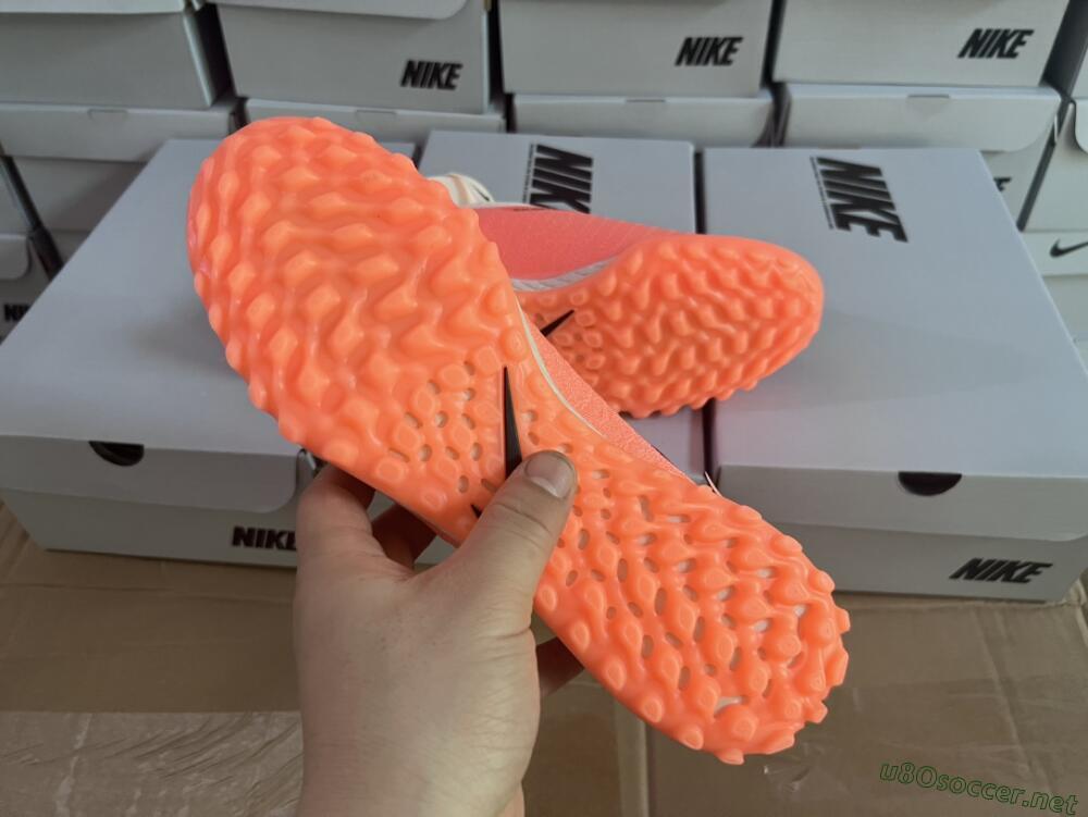 Unisex Nike Phantom GX Elite DF Link TF Football Shoes - Orange/Black/Pink