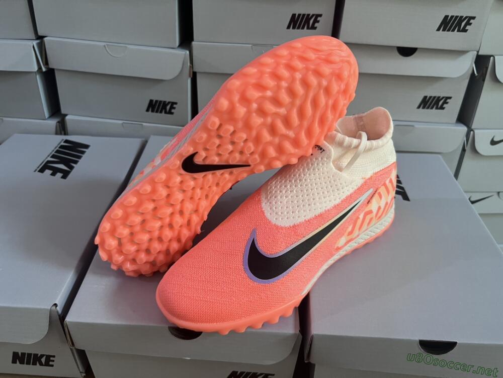 Unisex Nike Phantom GX Elite DF Link TF Football Shoes - Orange/Black/Pink