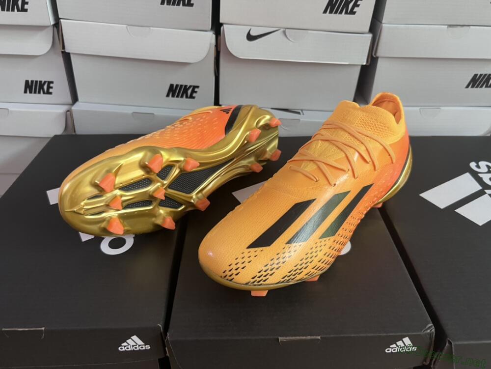 Men's Adidas X Speedportal.1 FG Football Boots - Orange/Black