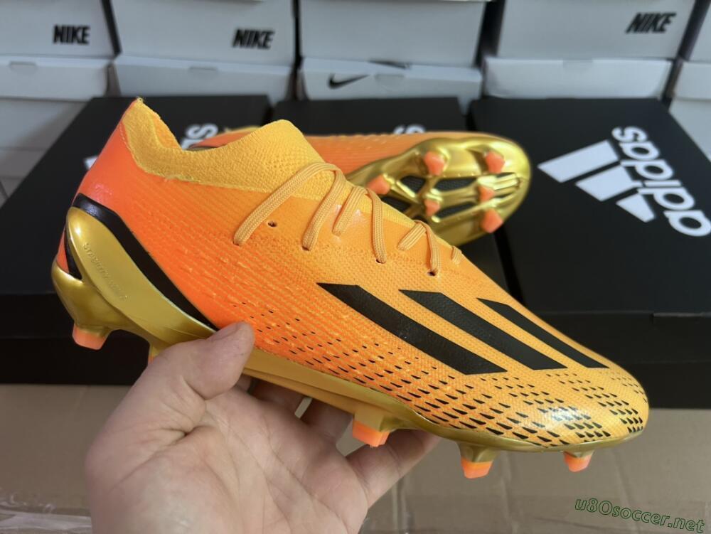 Men's Adidas X Speedportal.1 FG Football Boots - Orange/Black