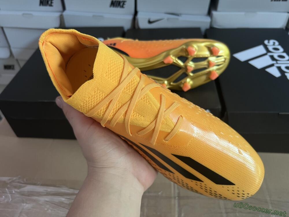 Men's Adidas X Speedportal.1 FG Football Boots - Orange/Black