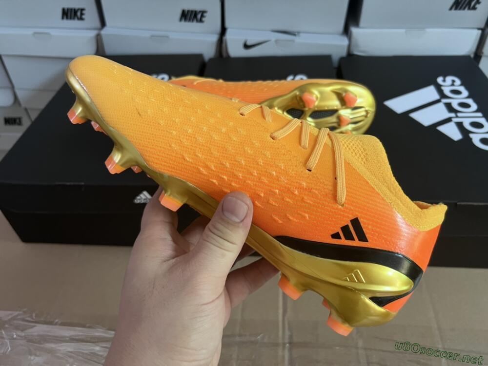 Men's Adidas X Speedportal.1 FG Football Boots - Orange/Black