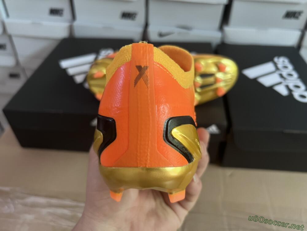 Men's Adidas X Speedportal.1 FG Football Boots - Orange/Black