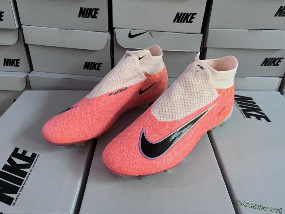 Unisex Nike Phantom GX DF Elite FG Football Boots - Orange/Black/Purple