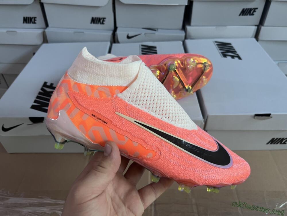 Unisex Nike Phantom GX DF Elite FG Football Boots - Orange/Black/Purple