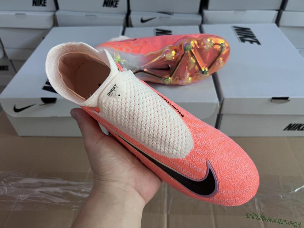 Unisex Nike Phantom GX DF Elite FG Football Boots - Orange/Black/Purple