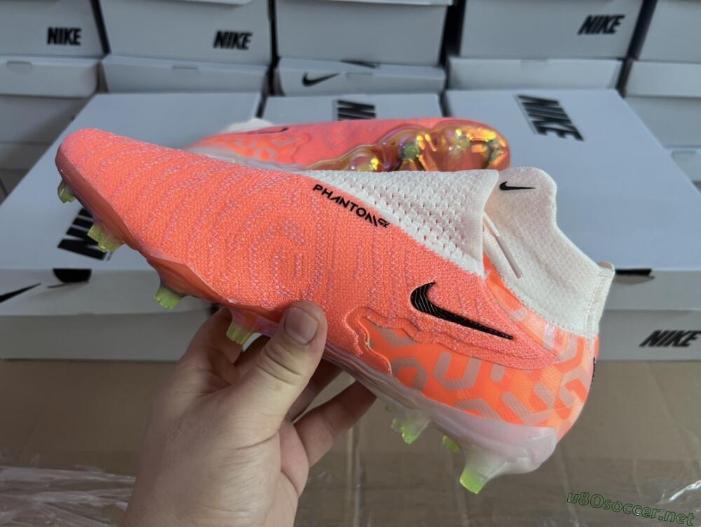 Unisex Nike Phantom GX DF Elite FG Football Boots - Orange/Black/Purple
