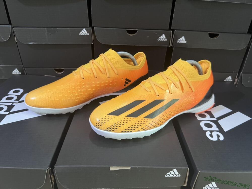 Men's Adidas X Speedportal.3 TF Football Shoes - Orange/Black/White