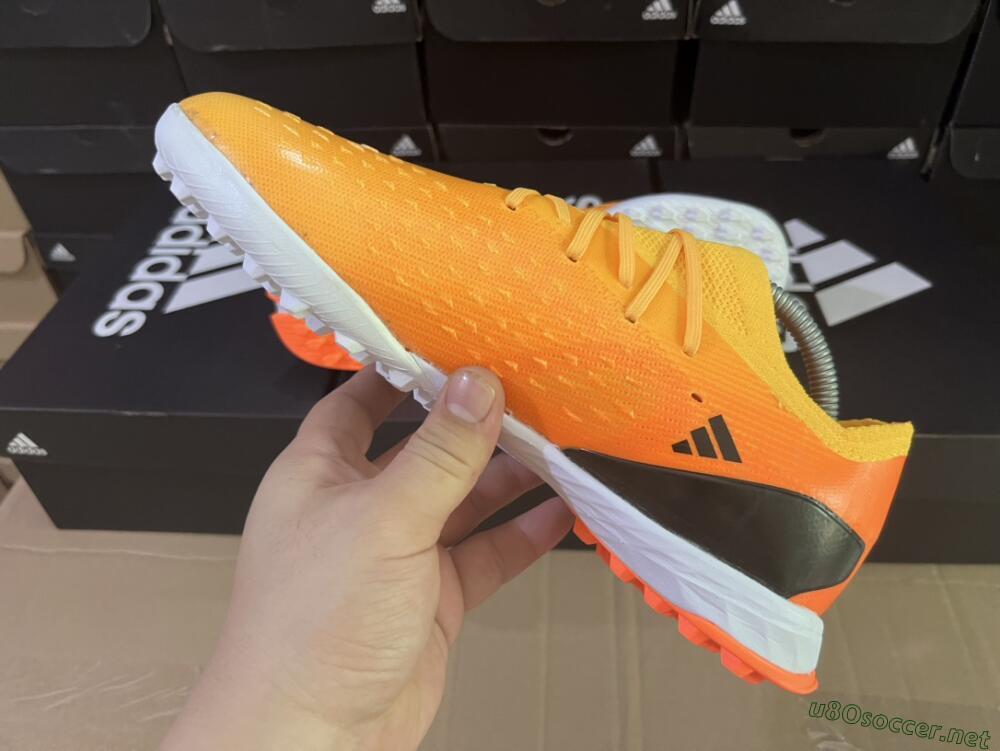 Men's Adidas X Speedportal.3 TF Football Shoes - Orange/Black/White