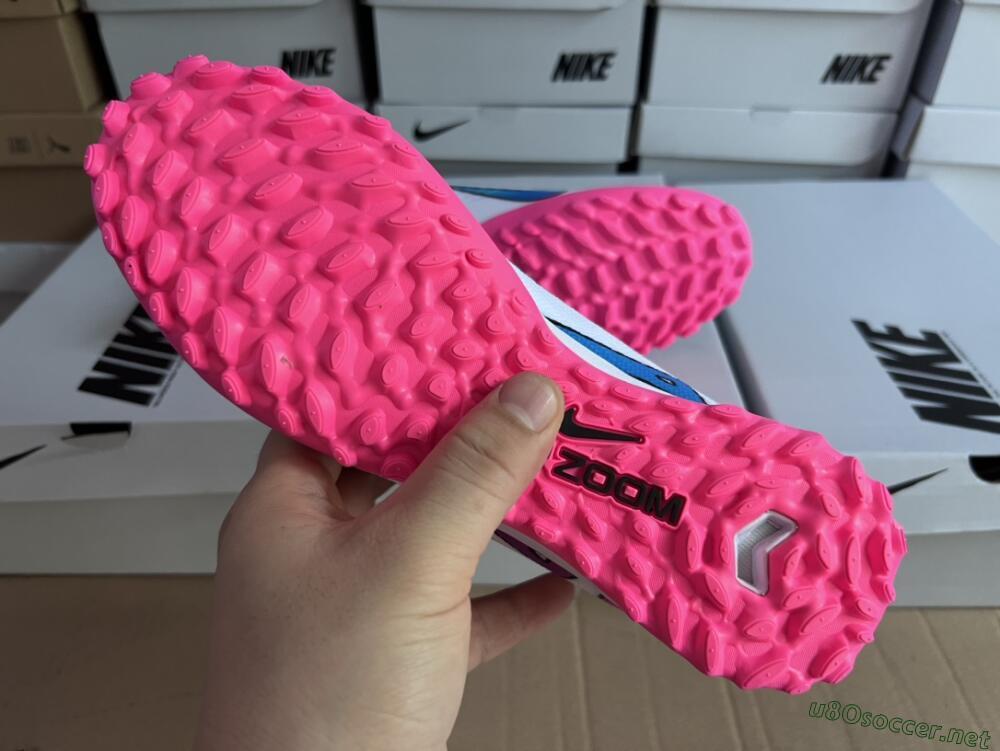 Unisex Nike Mercurial Vapor 15 Elite TF Football Shoes - White/Pink