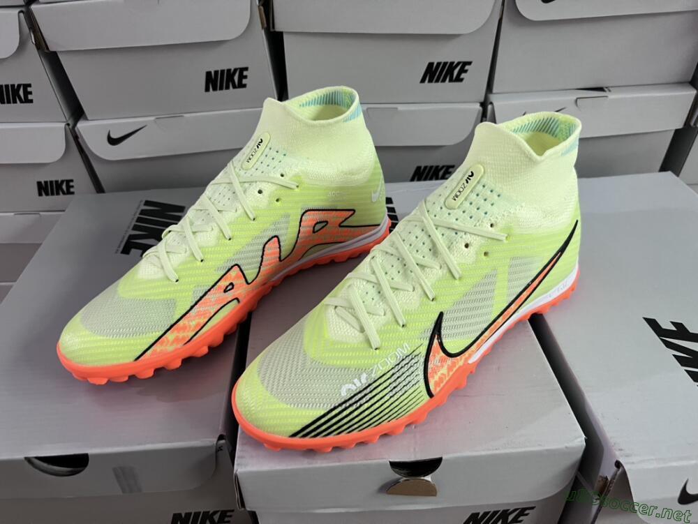 Men's Nike Air Zoom Mercurial Superfly 15 Elite TF Football Shoes - Yellow/Orange/Black