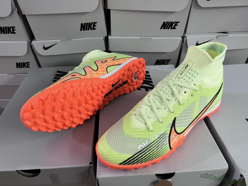 Men's Nike Air Zoom Mercurial Superfly 15 Elite TF Football Shoes - Yellow/Orange/Black