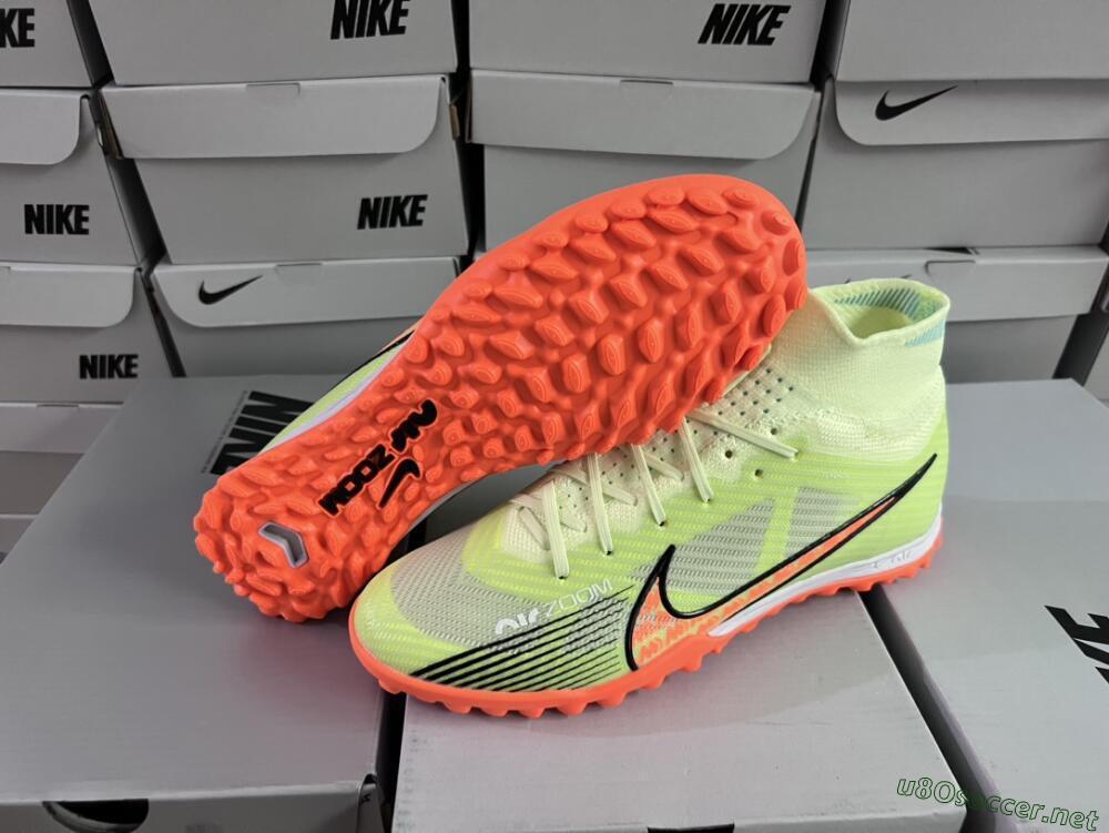 Men's Nike Air Zoom Mercurial Superfly 15 Elite TF Football Shoes - Yellow/Orange/Black