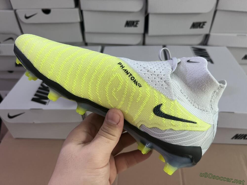 Men's Nike Phantom GX Elite FG Football Boots - Grey/Green/Pink
