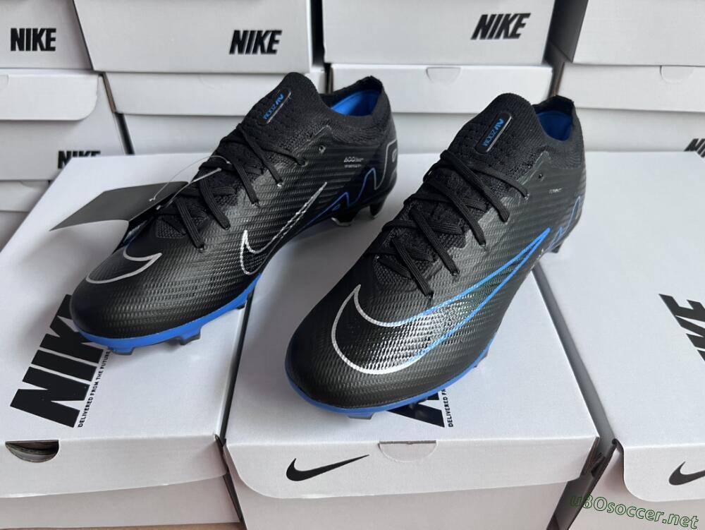 Unisex Nike Air Zoom Vapor 15 Elite SE FG Football Boots - Black/Blue/White
