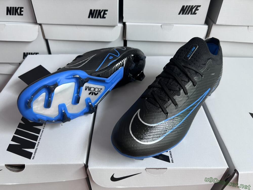 Unisex Nike Air Zoom Vapor 15 Elite SE FG Football Boots - Black/Blue/White