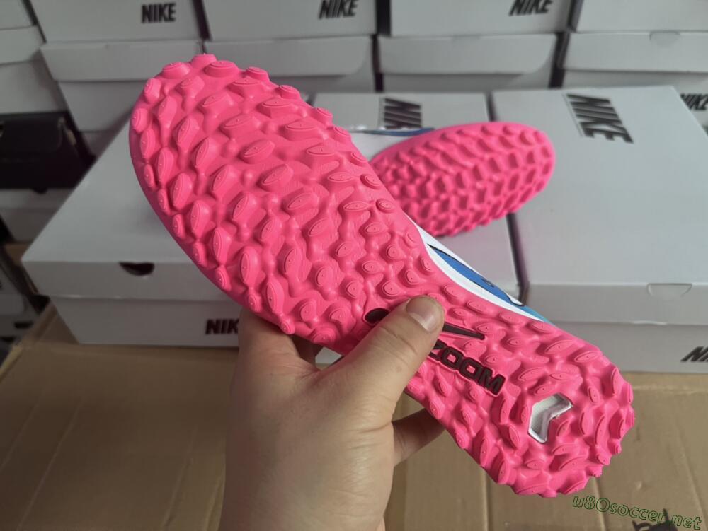 Unisex Nike Mercurial Superfly 9 Elite TF Football Shoes - White/Pink