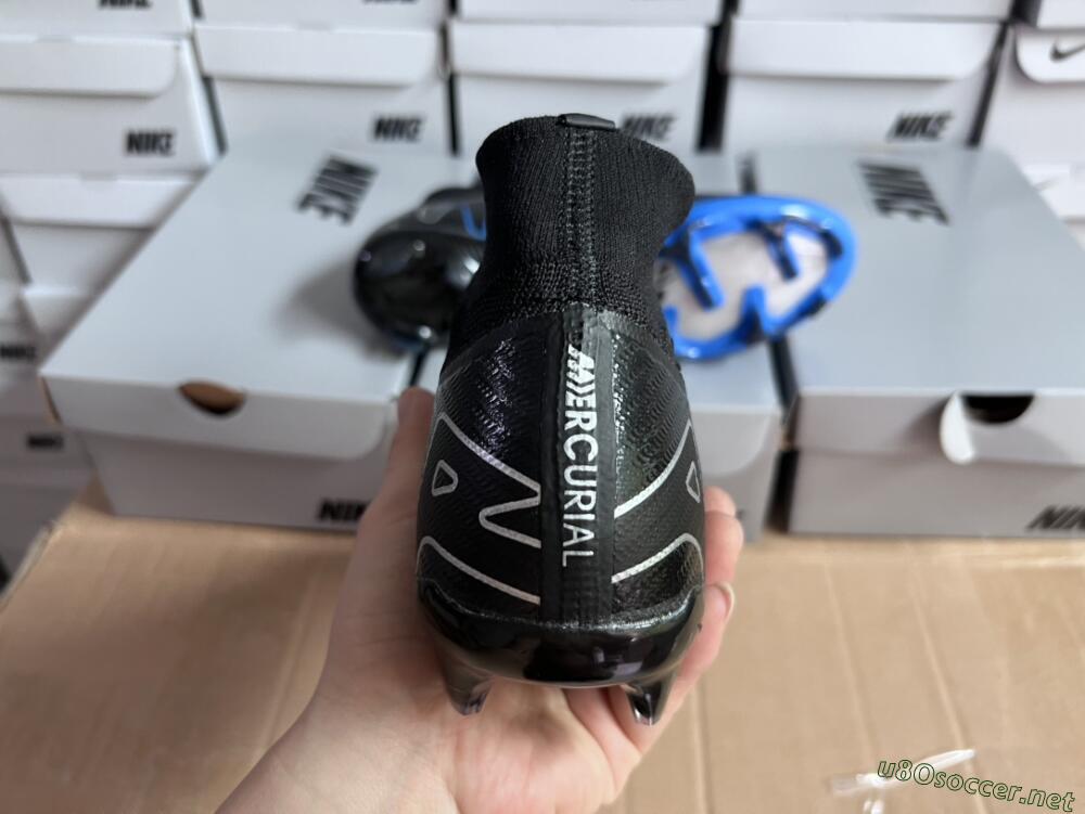Unisex Nike Air Zoom Superfly 9 Elite SE FG Football Boots - Black/Blue/White