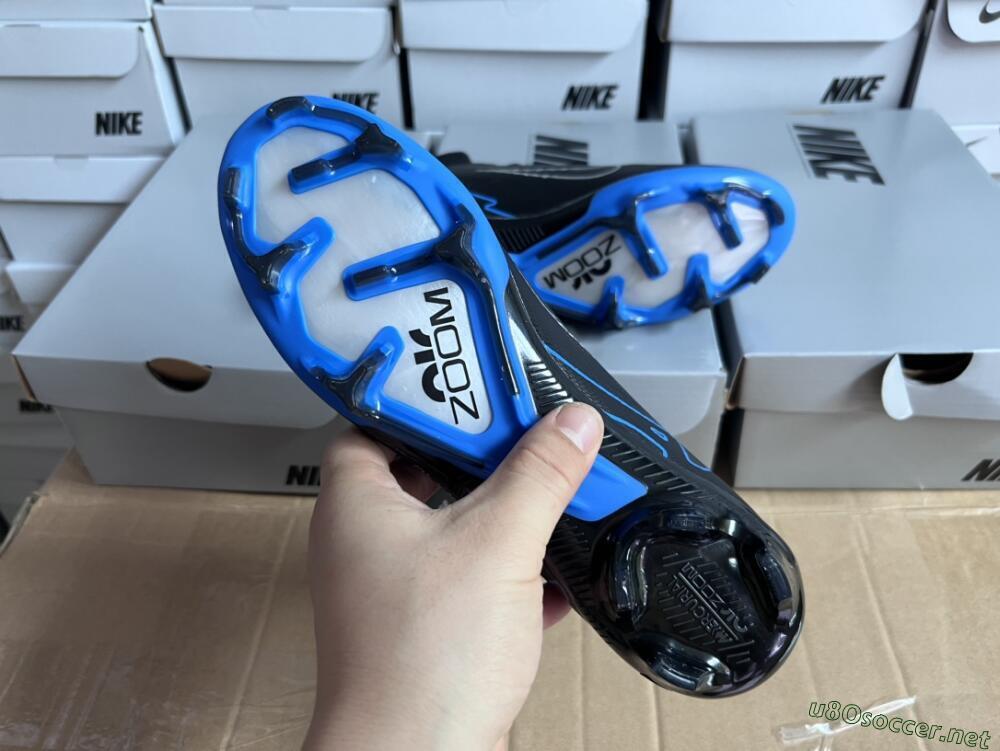 Unisex Nike Air Zoom Superfly 9 Elite SE FG Football Boots - Black/Blue/White