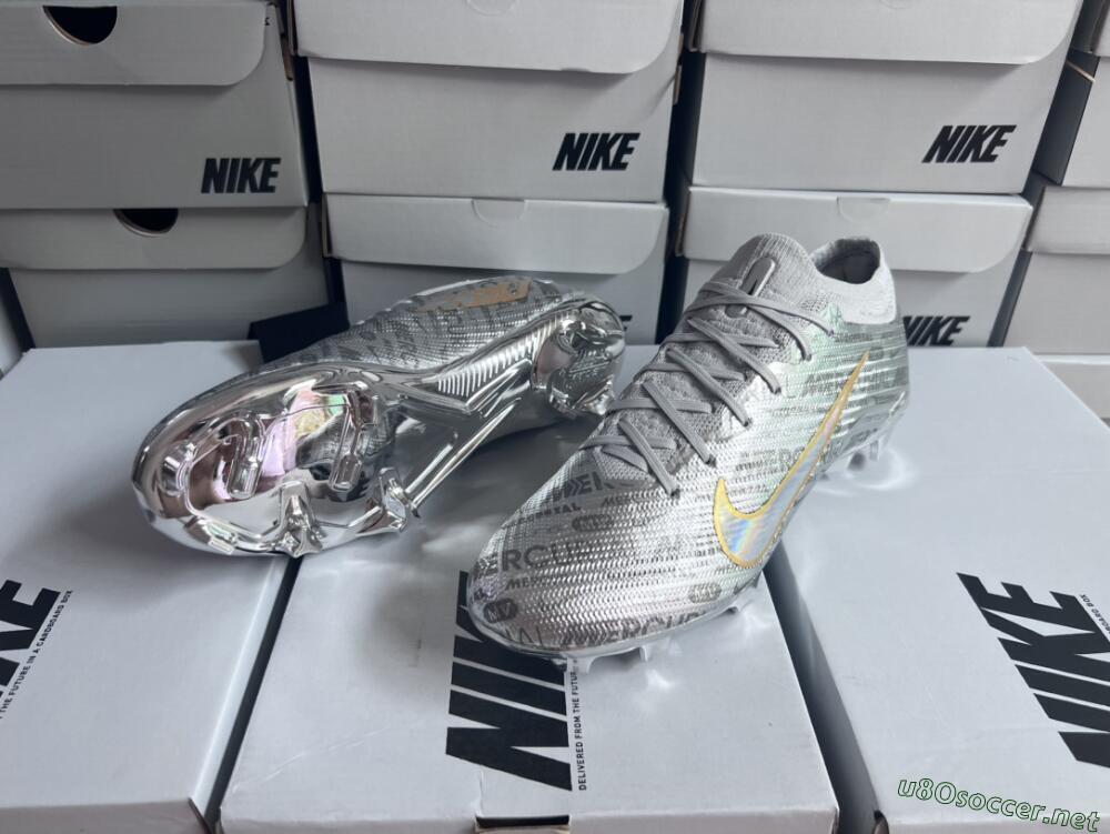 Men's Nike Air Zoom Mercurial Vapor 15 Elite FG Football Boots - Silver/Gold
